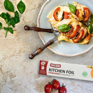 Caprese chicken foil pack