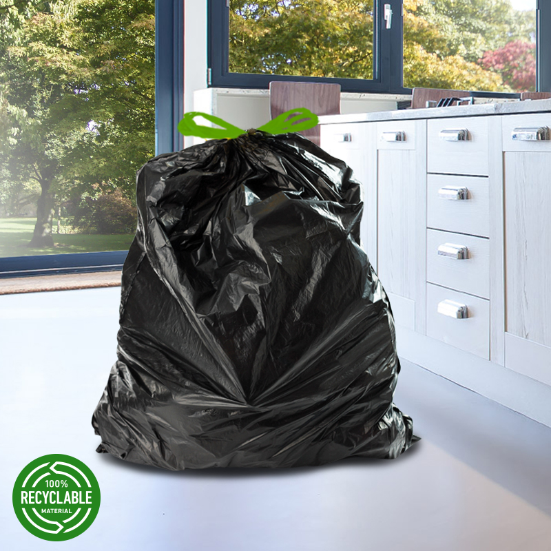 Trash Bags Blue Black Red Green Yellow Gray Heavy Duty Garbage Can