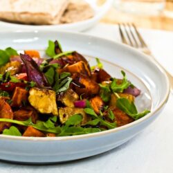 Roasted vegetable salad- cold weather salad