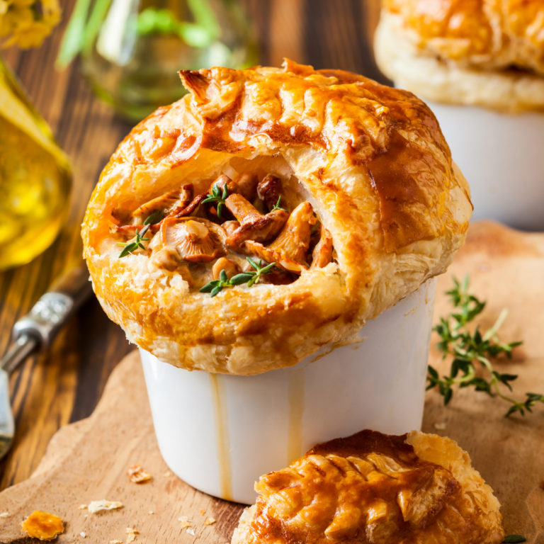 chicken and mushroom pot pie